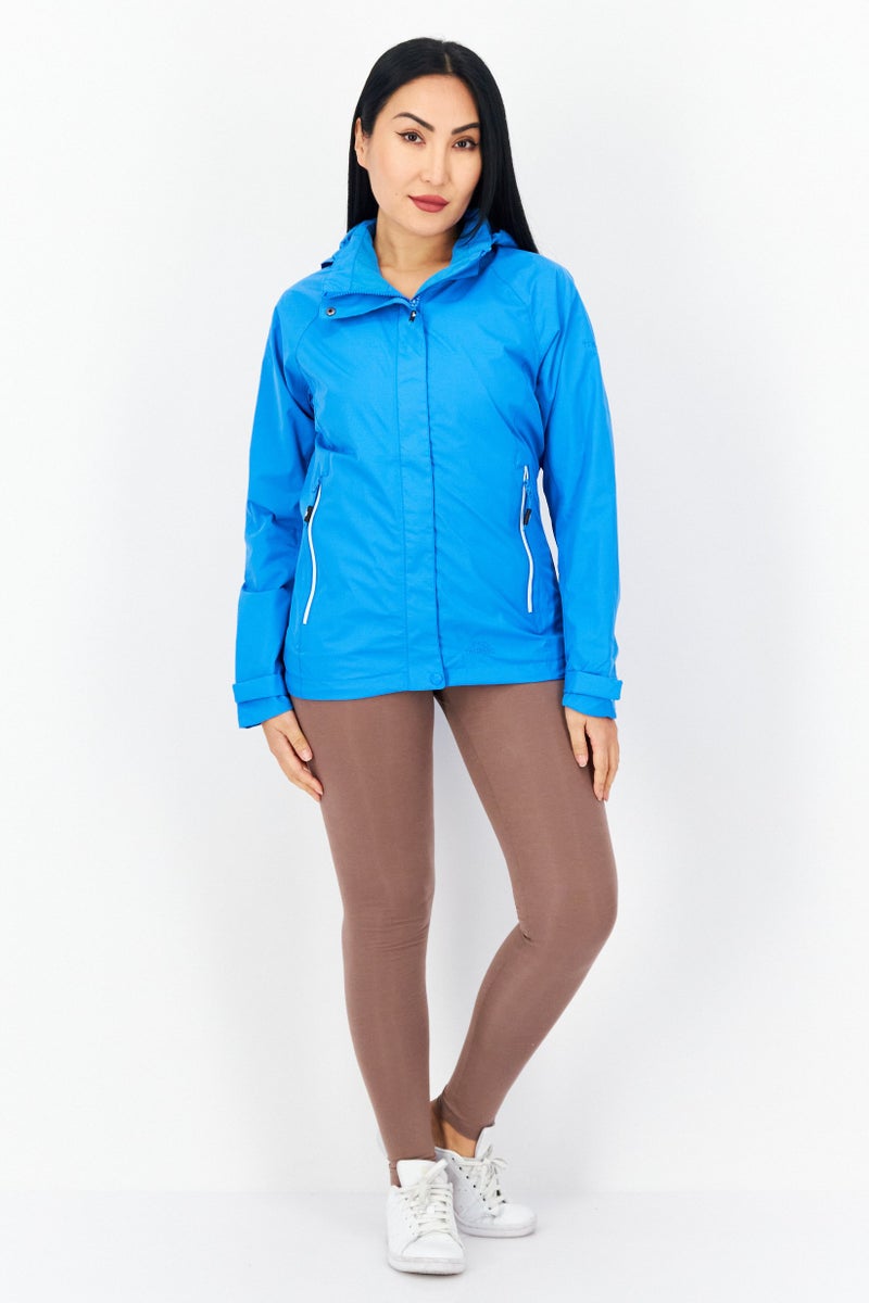 Trespass Women Brand Logo Windbreaker Jacket, Blue - Image 2